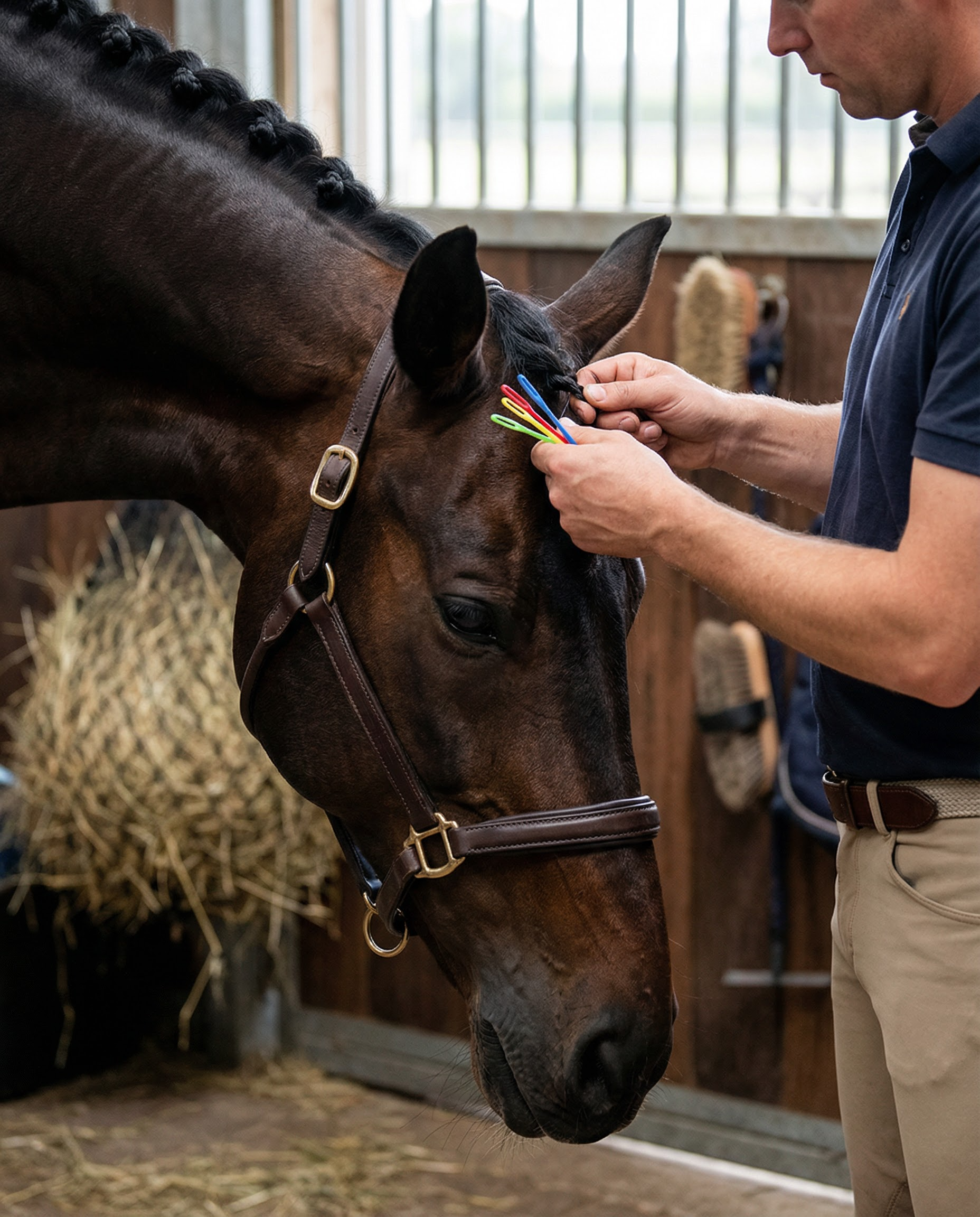 Colourful Plaiting Needles (Pack of 10)